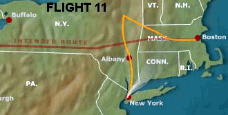 Flight 11 Route