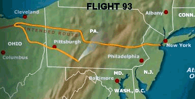 Flight 93 Route