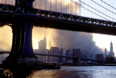 The dust cloud rises over Manhattan