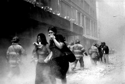 Distraught citizens flee Ground Zero