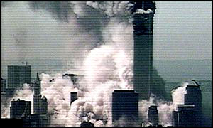 The South Tower collapses